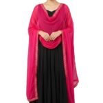 Chiffon Dupatta for Women, Designer Soft Border Lightweight Ethnic Scarf