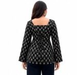 Rayon Fabric Printed Square Neck Short Kurtis for Women Top Dresses Kurti for Ladies & Girls Kurtis - Image 4