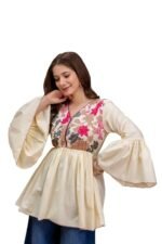 Daevish New Cotton Floral Printed Casual Tunic Kurta for Women | Women Regular Kurti
