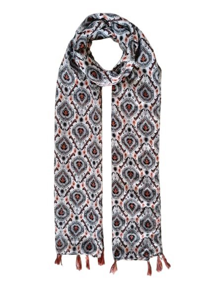 51-4gdHH9vL.jpg Women Polyester Printed Scarf 50x180 cm Lightweight Wrinkle Free Stole Soft Fashion Dupatta for Ladies - Image 1