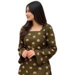 Women Printed Rayon Short Kurti | Soft Breathable Rayon Short Top for Office & Casual Use
