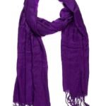 Plain Fashionable Winter Wear Thin Scarf/Stole/Shawl For Baby Girls Womens(Purple)