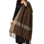 Prasad Creation Khadi Cotton Self Design Women Dupatta