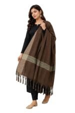 Prasad Creation Khadi Cotton Self Design Women Dupatta