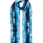 Fashage Women's Printed Cotton Blend Scarf with Tassels | Soft Lightweight Stole