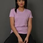 Cotton Solid Round Neck T Shirt