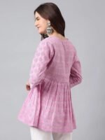 Women’s Viscose Rayon Printed Kurti Top 3/4 Sleeve A-Line Kurti for Women - Image 4