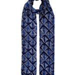 Fashage Women's Printed Cotton Blend Scarf with Tassels | Soft Lightweight Stole