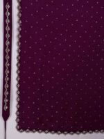 Women's Satin Georgette Siroski Work Saree with Blouse Piece - Image 3