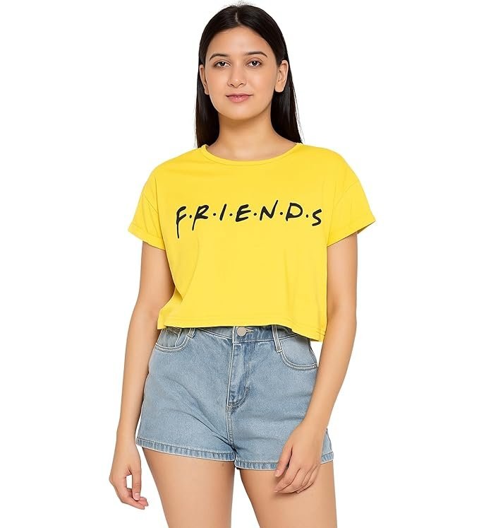 71tkrkvglzL._SX679_.jpg Women Crop Top T-Shirts - Image 1
