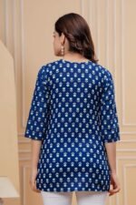 Monique Women's Pure Cotton Floral Printed Tunic Top – Comfortable Everyday Wear - Image 2
