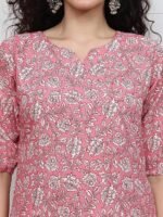 Women Short Kurti | Cotton Blend Printed Tunic Top | Trendy Casual Top | Casual & Office Wear Ethnic Top for Jeans - Image 4