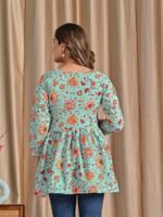 Gulab Pink Kurti for Women | Straight Cut Ethnic Kurti with Printed Design | Suitable for Casual - Image 2